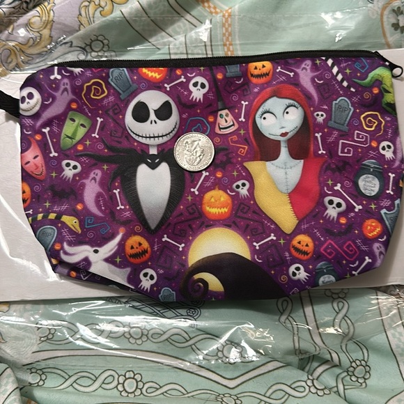 Nightmare Before Christmas Jack and Sally Cosmetic Bag - Picture 3 of 5